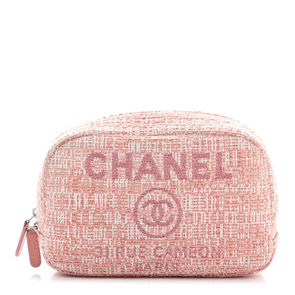 Chanel Canvas Small Deauville Case Pink 1 of 8
