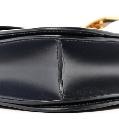 Celine Box Calfskin Medium Classic Box Flap Bag Navy 9 of 14