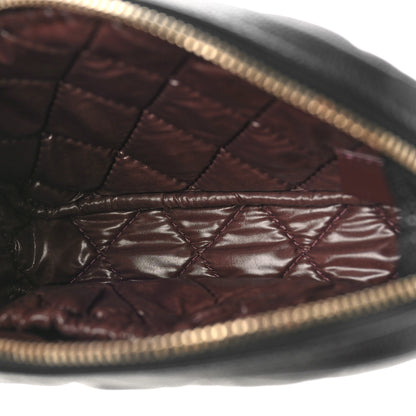 Chanel Caviar Quilted Small Curvy Pouch Cosmetic Case Black 5 of 10