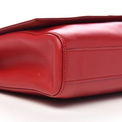 Saint Laurent Smooth Calfskin Suede Medium Reversible Monogram Kate Satchel New Red 8 of 11