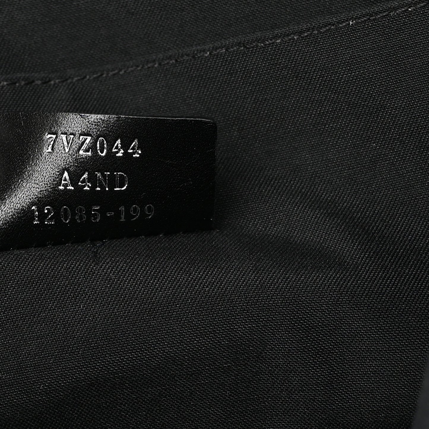 Nylon Vitello FF 1974 Embossed Cross Strap Backpack Black Maya