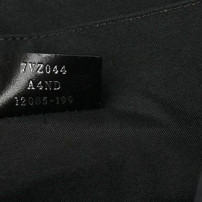 Fendi Nylon Vitello FF 1974 Embossed Cross Strap Backpack Black Maya 7 of 10