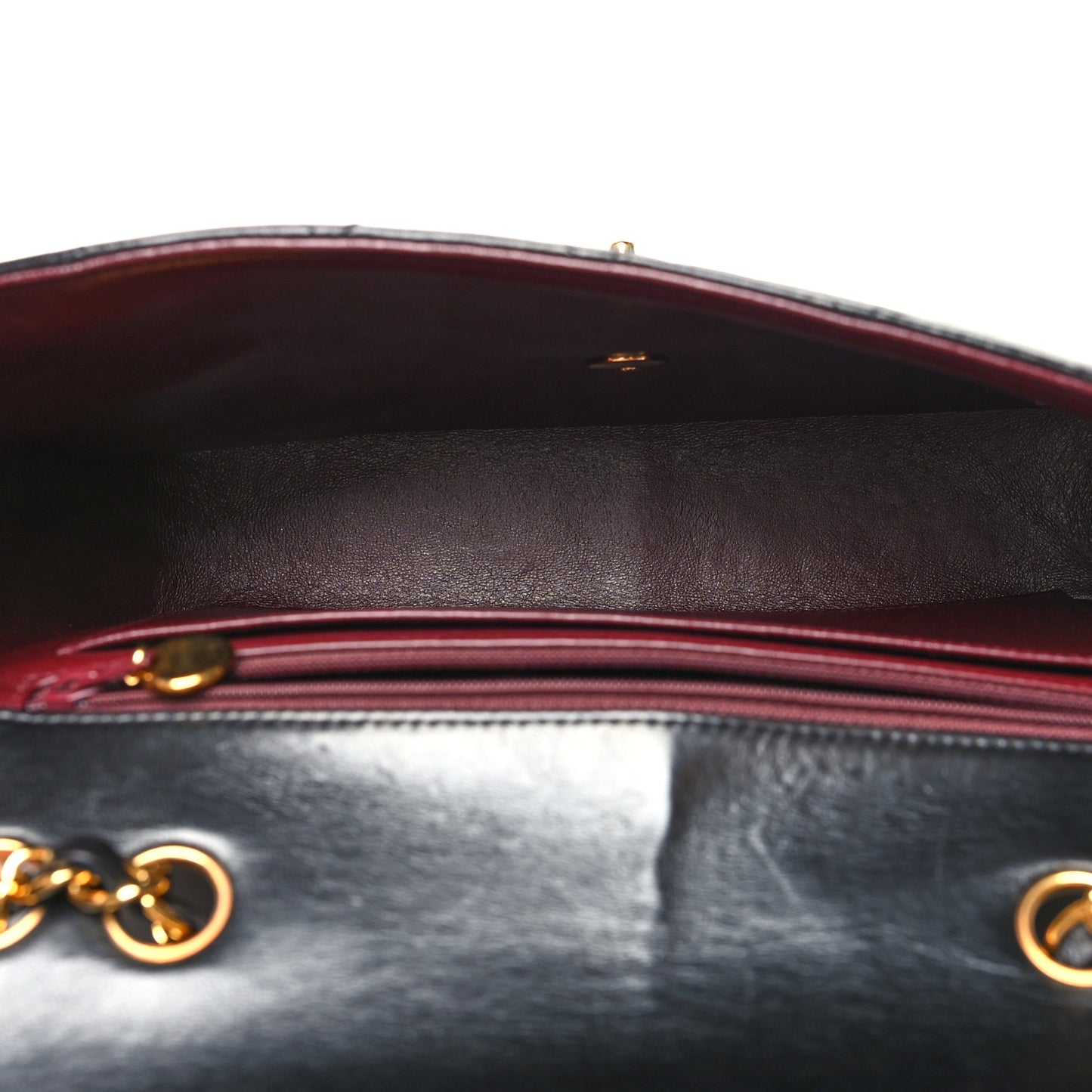 Lambskin Quilted Medium Single Flap Black