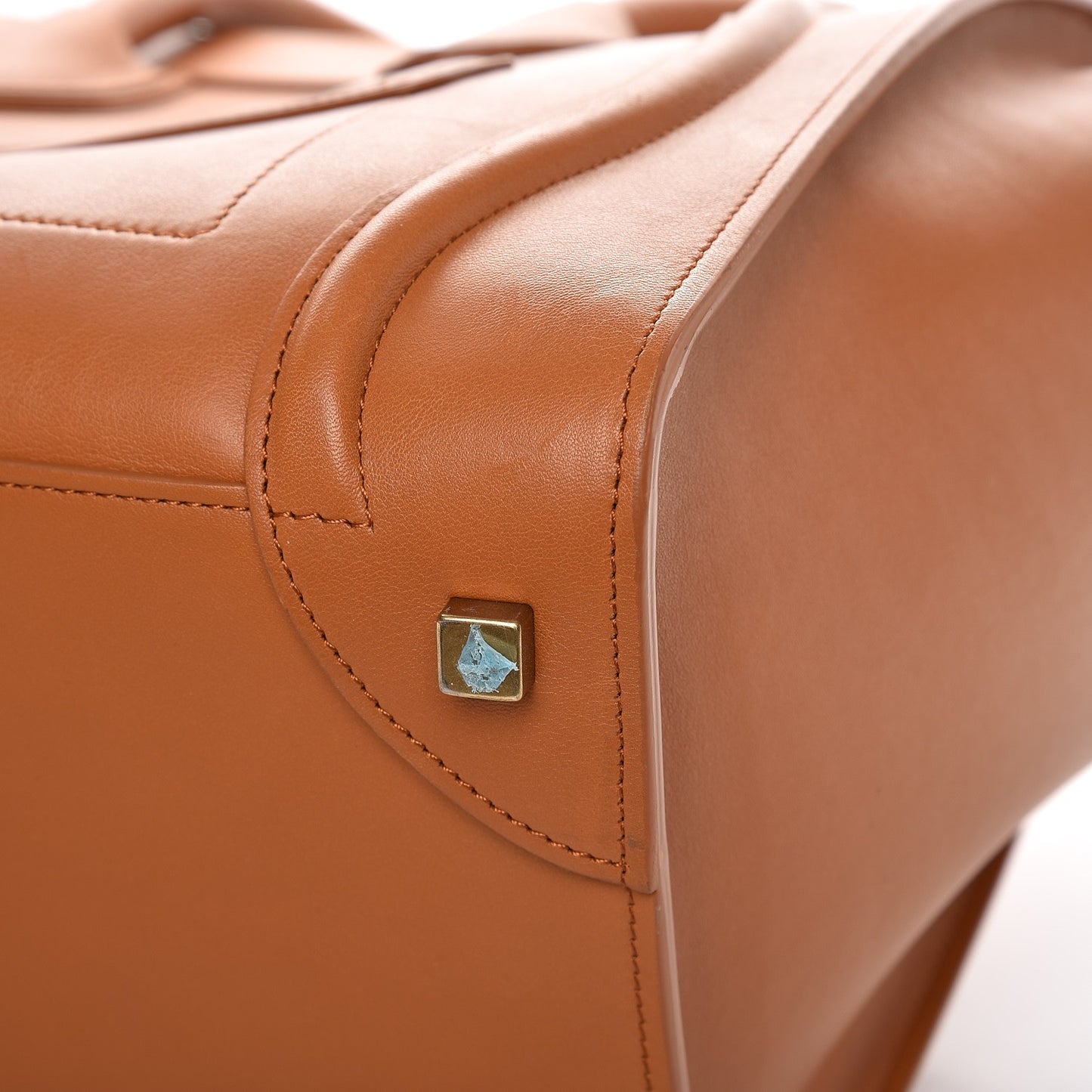 Smooth Calfskin Mini Luggage Light Copper