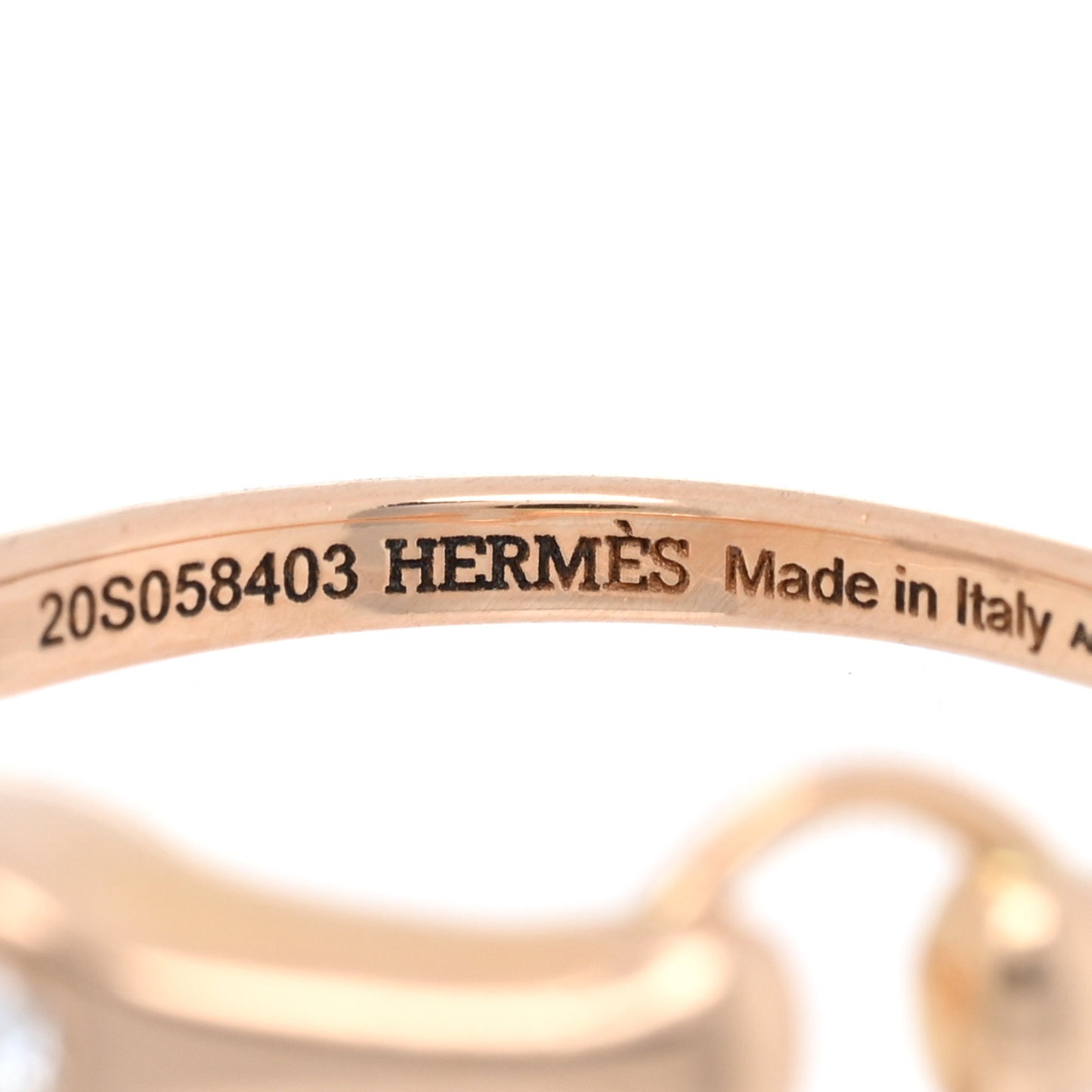 18K Rose Gold Diamond TPM Galop Ring 52 6