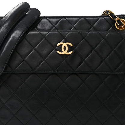Chanel Lambskin Quilted Shoulder Bag Black 9 of 11