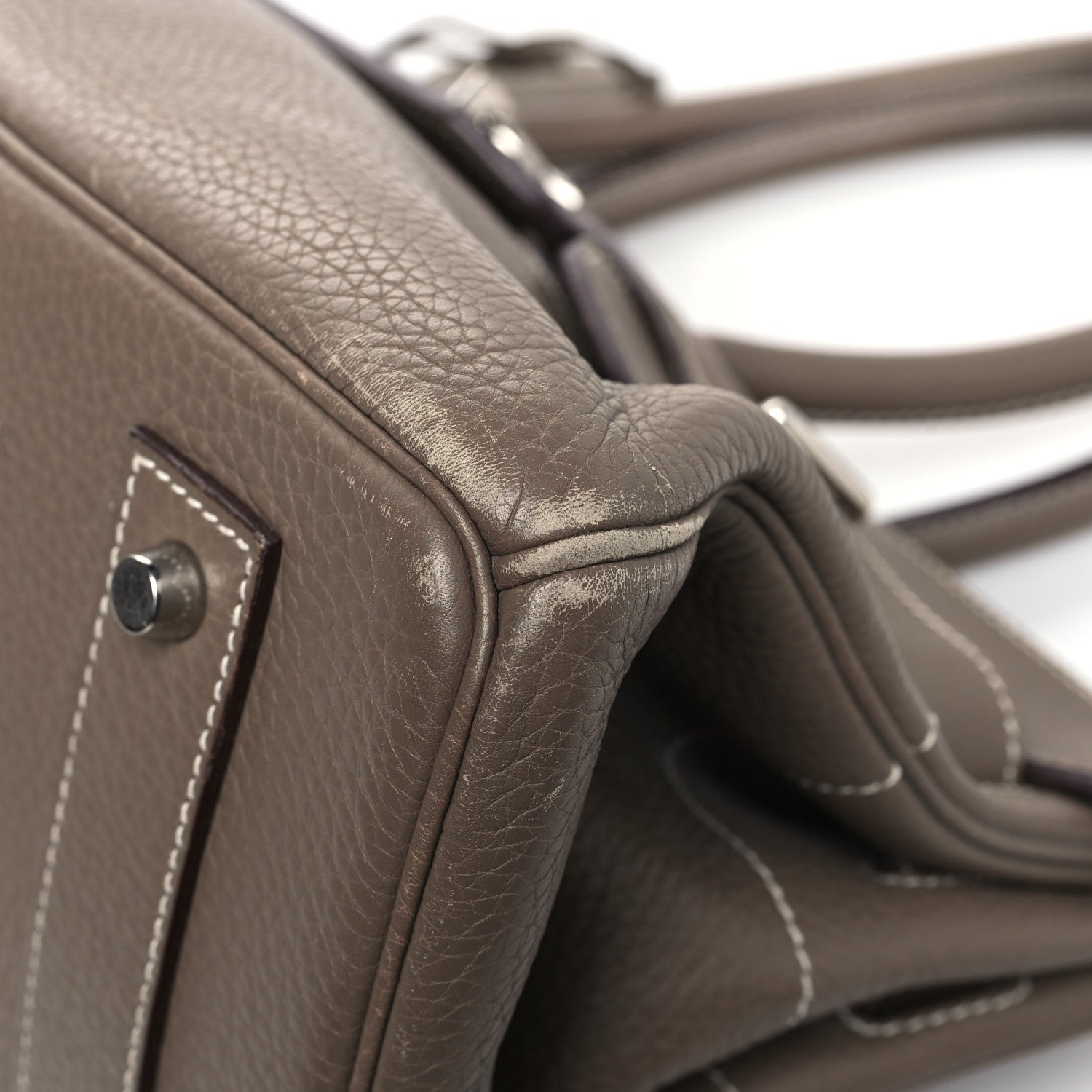Hermes Taurillon Clemence JPG Birkin 42 Etoupe 12 of 20