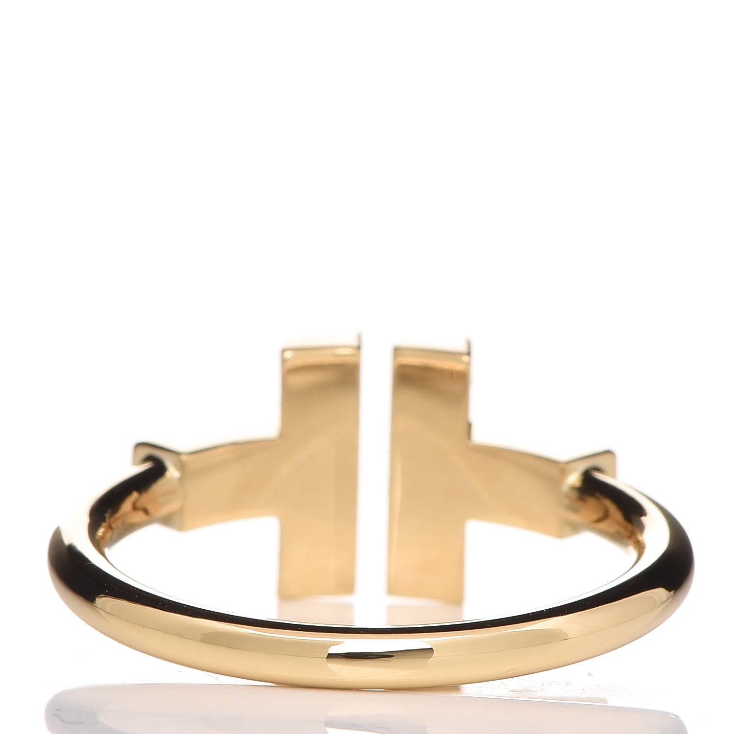 Tiffany 18K Yellow Gold Turquoise T Square Ring 53 6.25 4 of 6