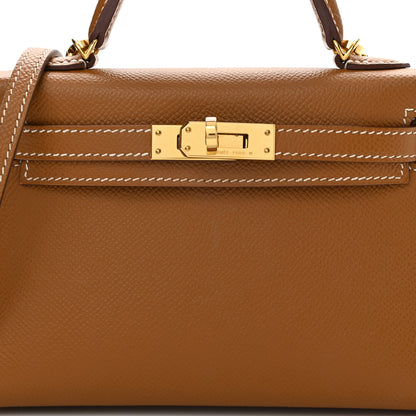 Hermes Epsom Mini Kelly Sellier 20 Gold 8 of 10