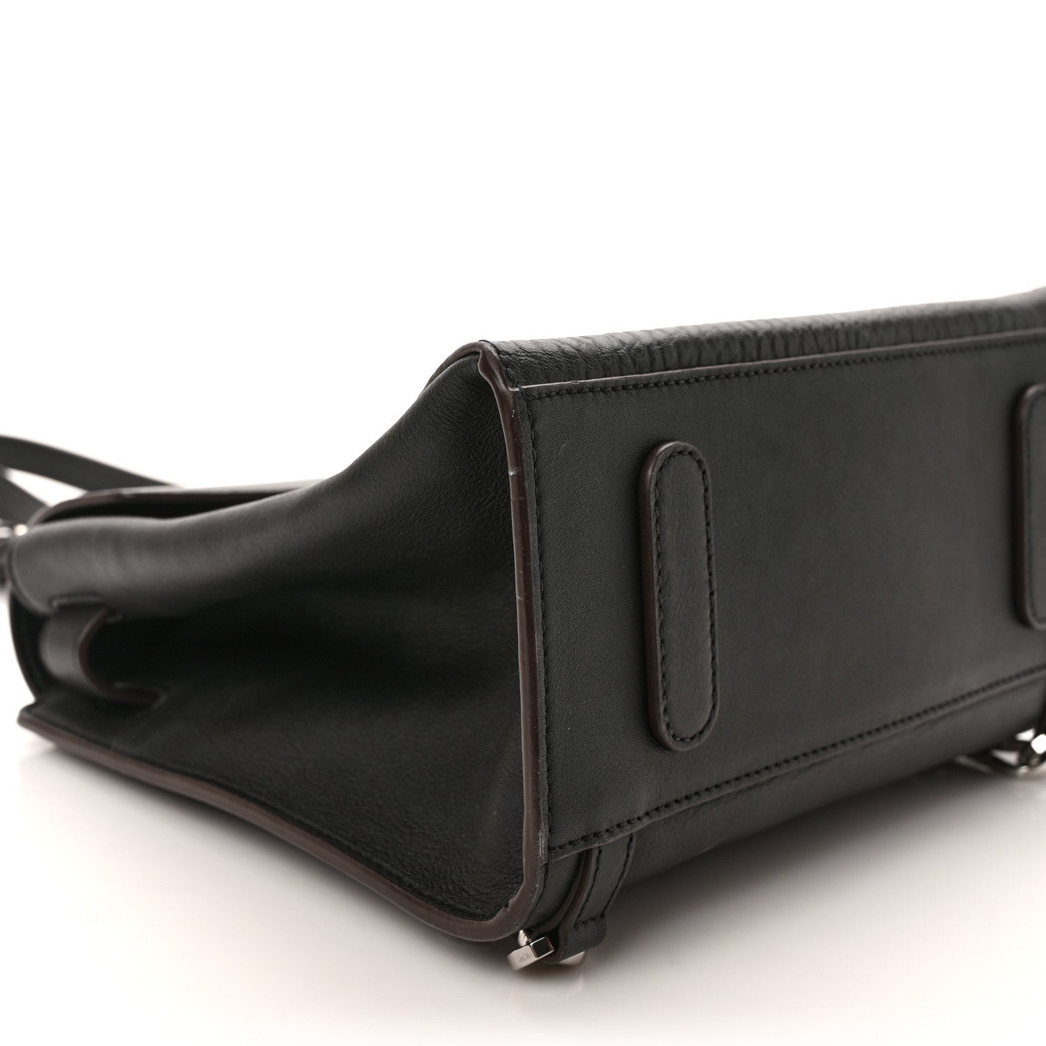 MCM Calfskin Ottoman Essential Visetos Small Backpack Black 7 of 8