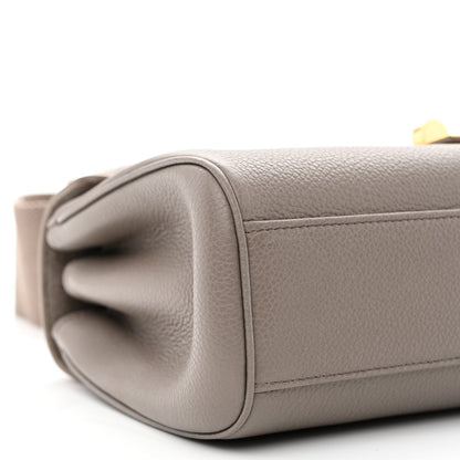 Celine Grained Calfskin Teen Soft 16 Shoulder Bag Taupe 9 of 10