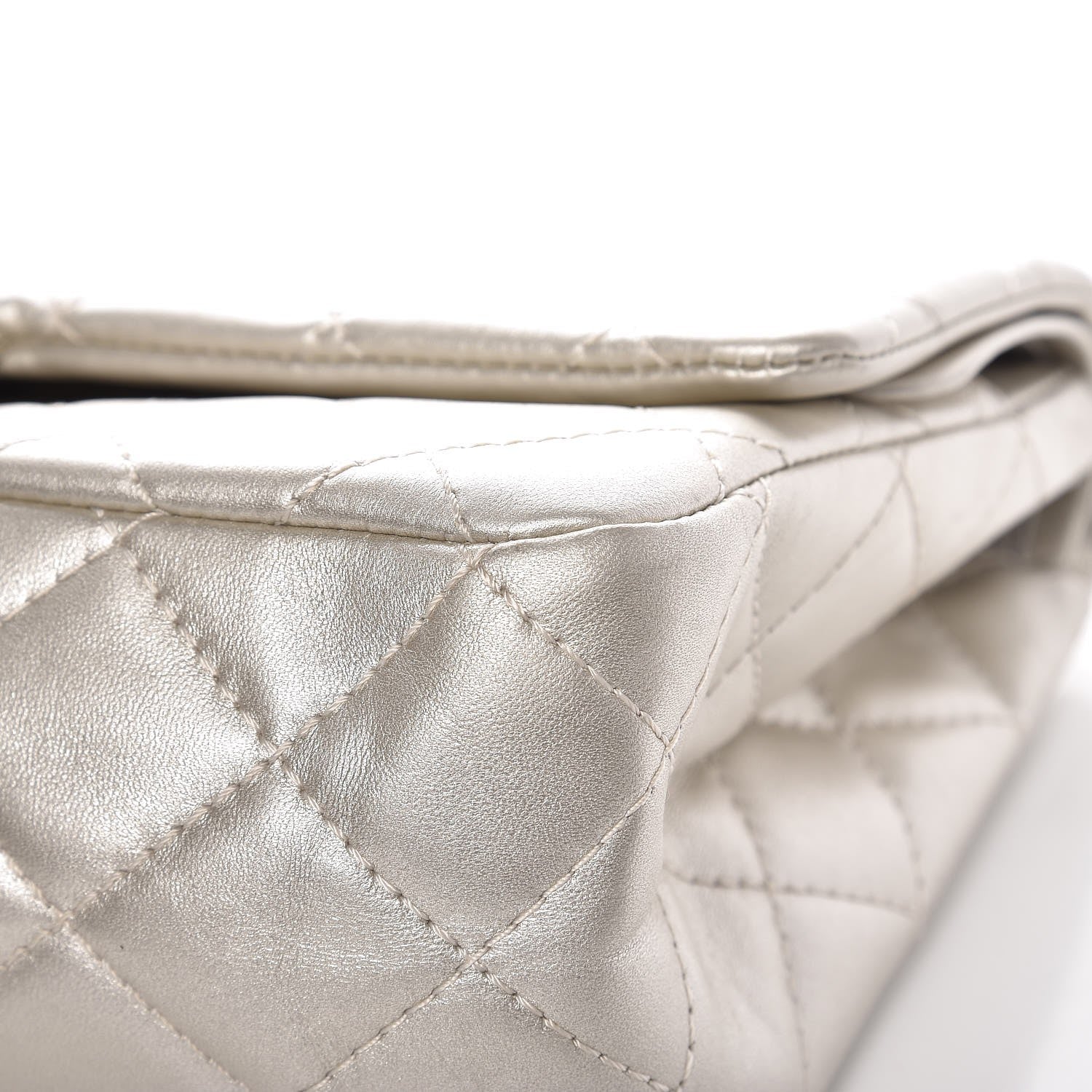 Chanel Metallic Lambskin Quilted 2.55 Reissue 227 Flap Silver 11 of 11