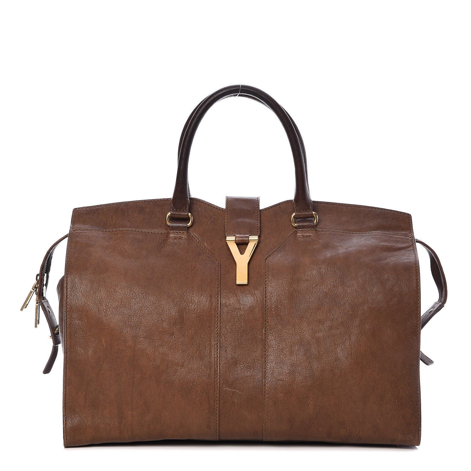 Saint Laurent Sheepskin Large Cabas ChYc Biscuit 1 of 26