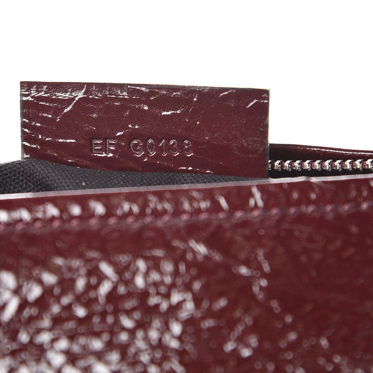 Givenchy Crinkled Patent Deerskin Mini Pandora Aubergine 8 of 8