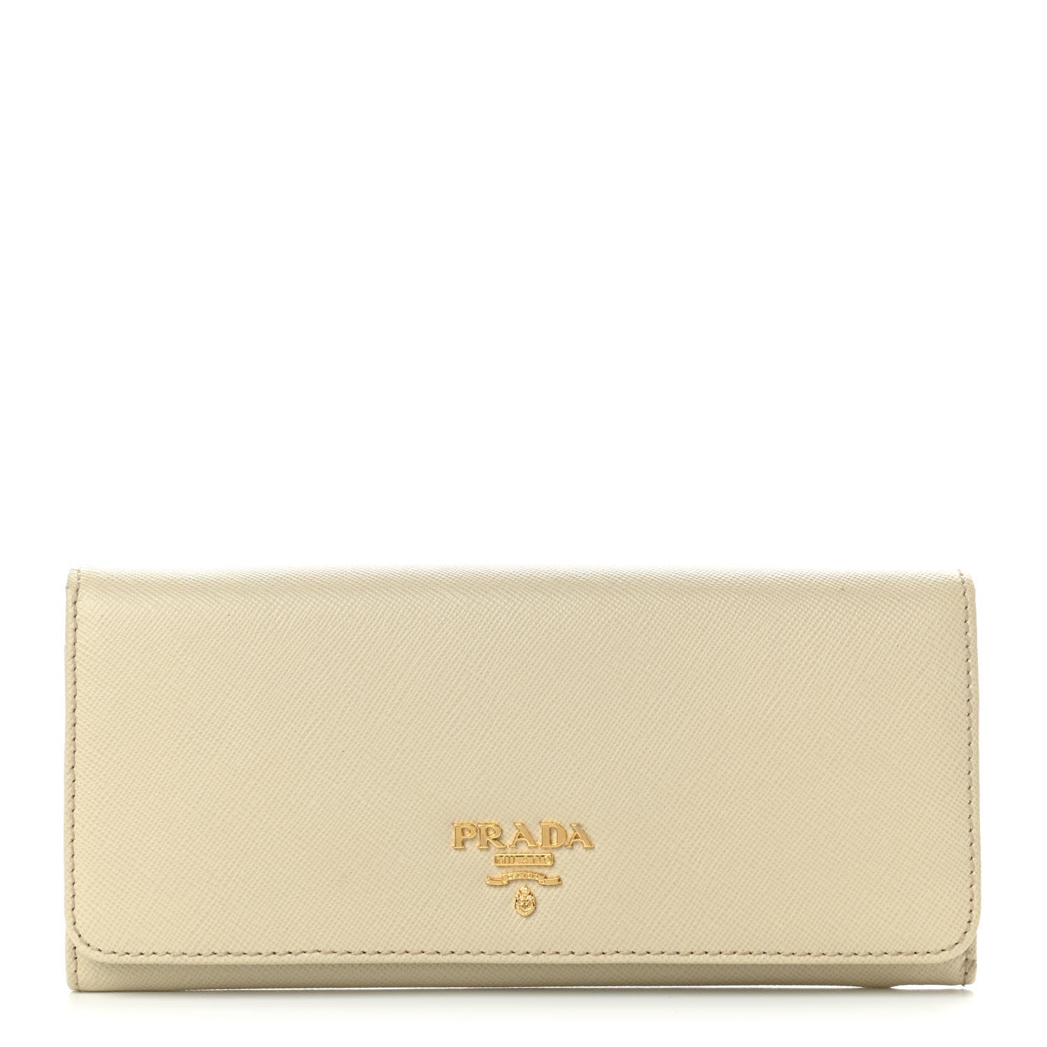 Prada Saffiano Continental Wallet Cera 1 of 8