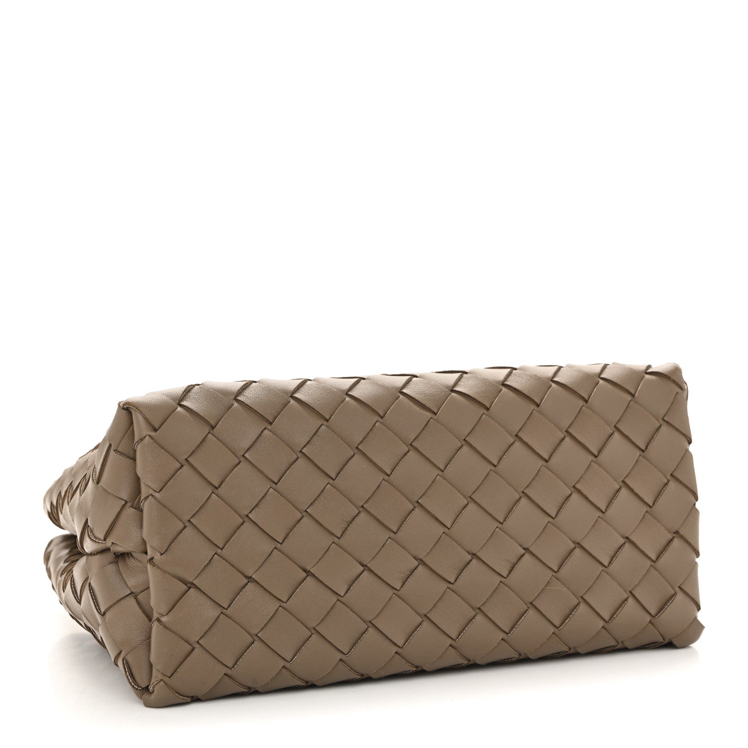 Bottega Veneta Nappa Intrecciato Small Andiamo Shoulder Bag Taupe Grey 4 of 10