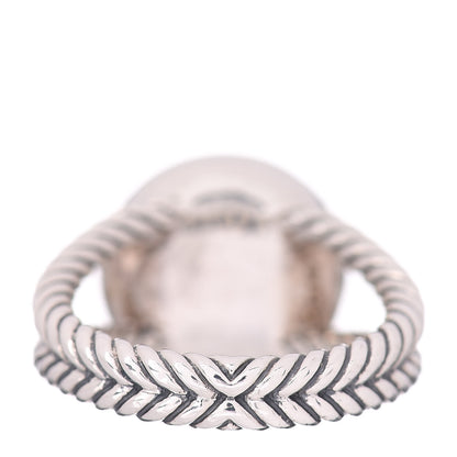 David Yurman Sterling Silver Diamond Pearl 8mm Petite Cerise Ring 52 6 4 of 5