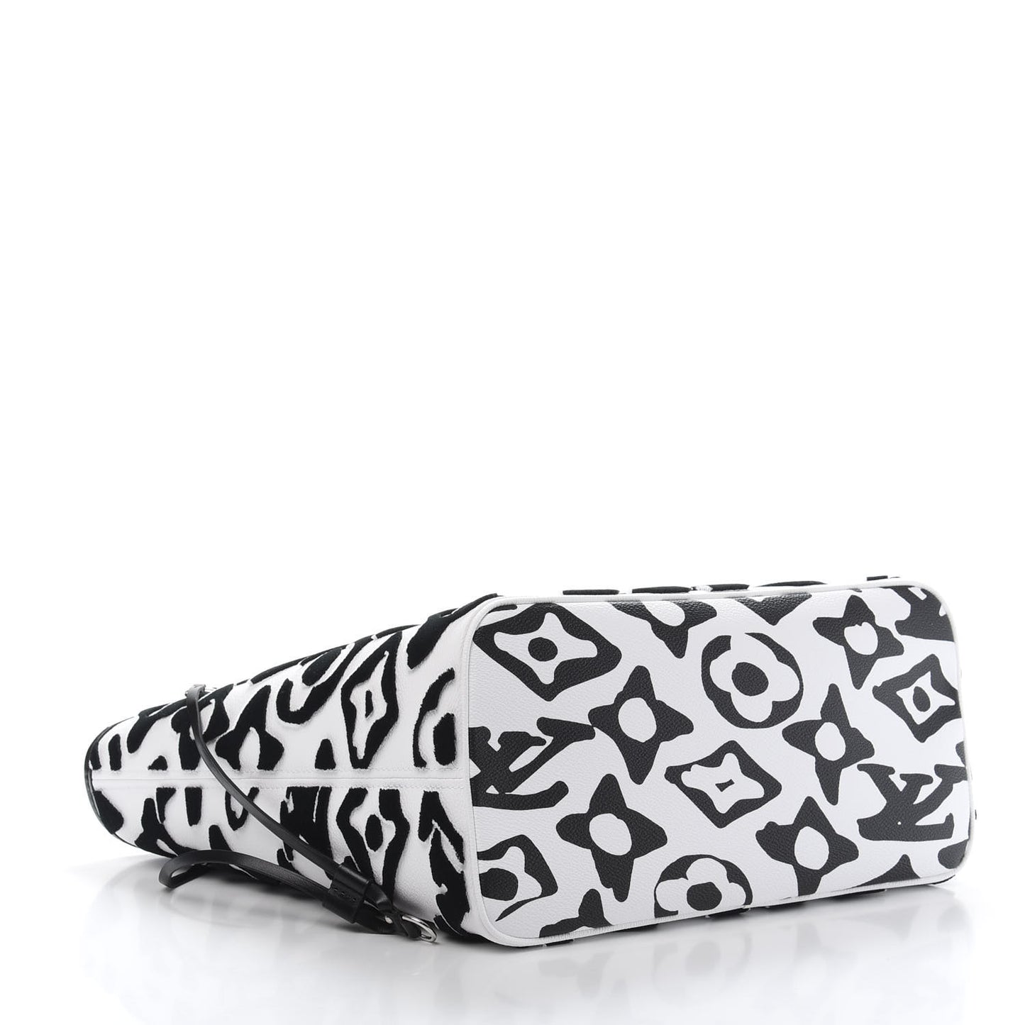 X UF Tufted Monogram Neverfull MM Black White