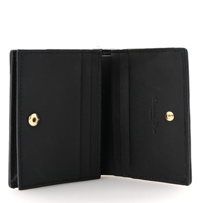 Christian Dior Lambskin Cannage Small Lady Dior Flap Card Holder Black 5 of 7