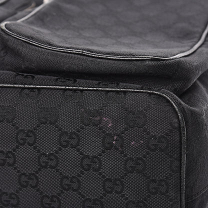 Gucci GG Monogram Single Buckle Backpack Black 17 of 18