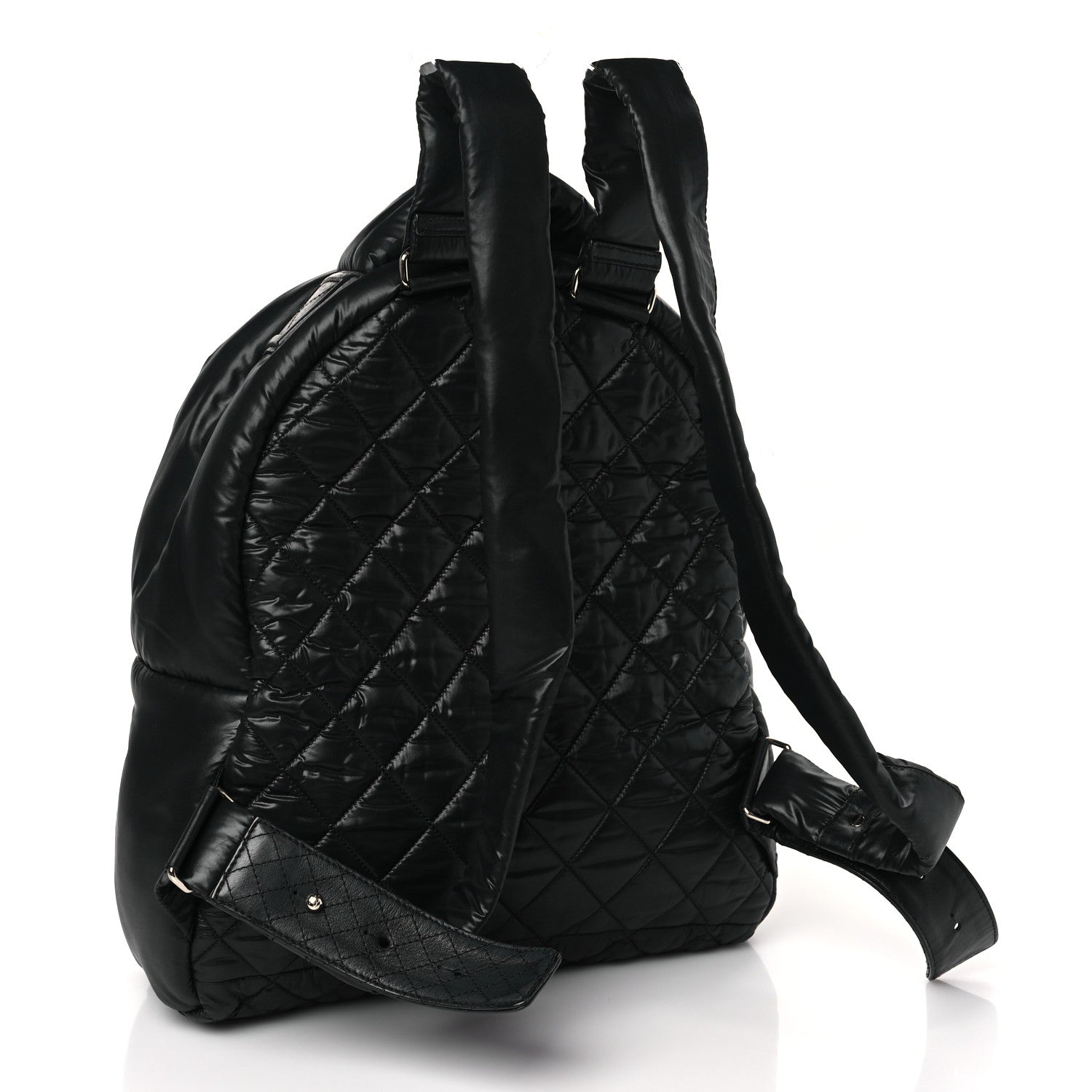 Chanel Nylon Quilted Coco Cocoon Backpack Black 3 of 9