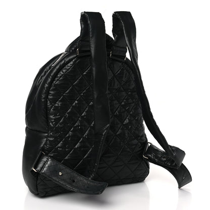 Chanel Nylon Quilted Coco Cocoon Backpack Black 3 of 9