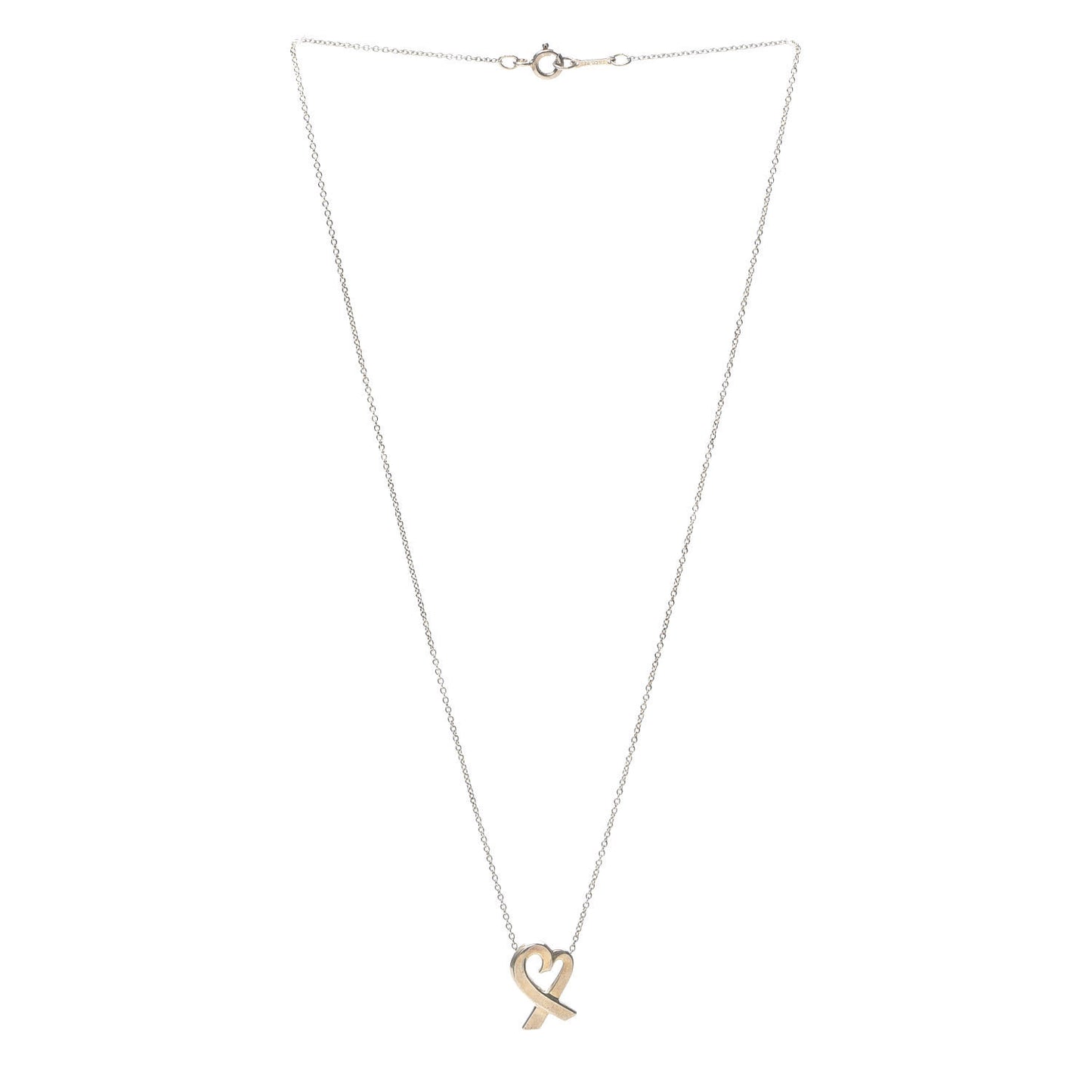 Sterling Silver Small Paloma Picasso Loving Heart Pendant Necklace