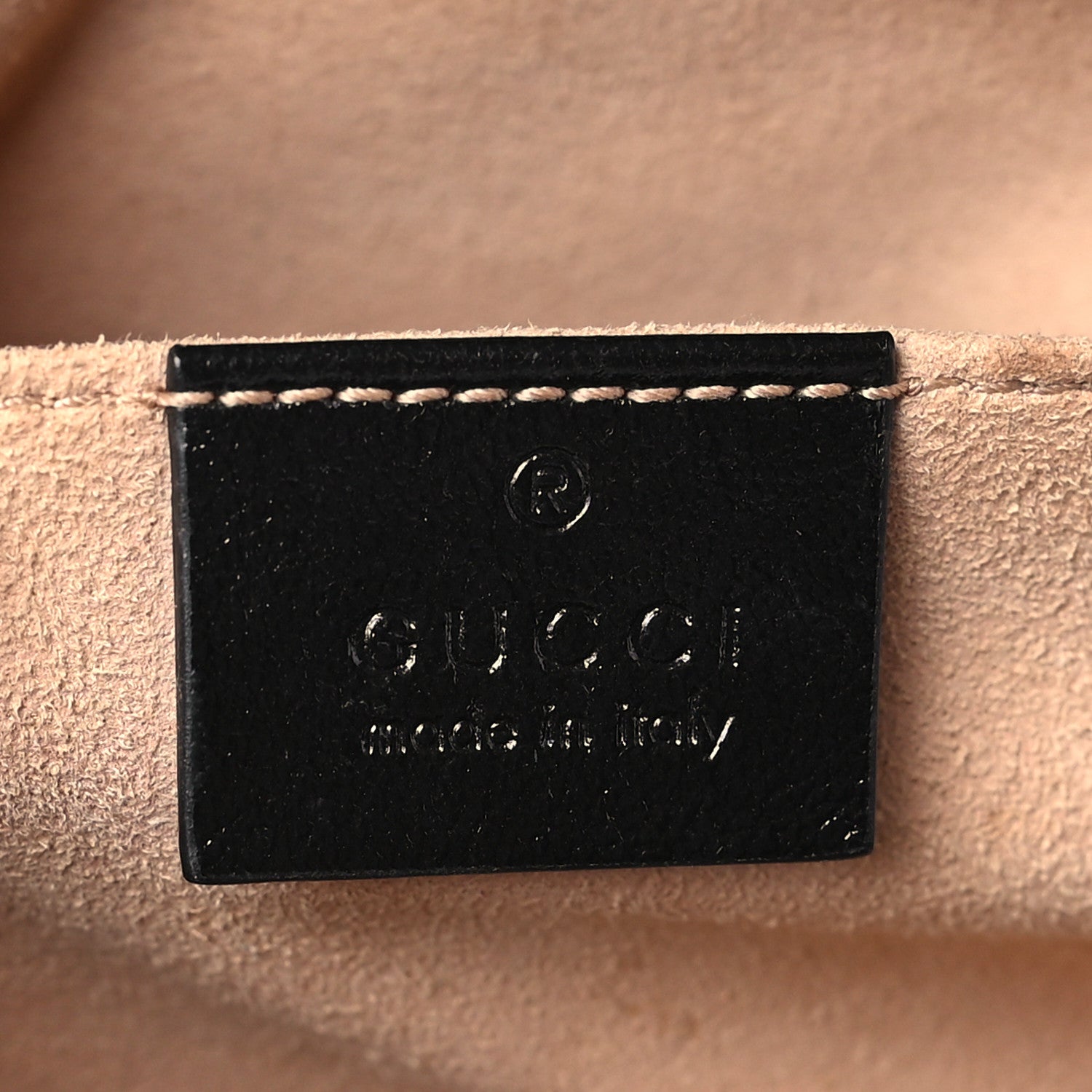 Gucci Monogram Matelasse Diagonal Small GG Marmont Chain Shoulder Bag Beige Black 5 of 12