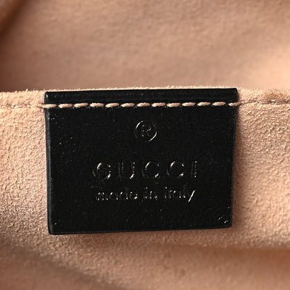 Gucci Monogram Matelasse Diagonal Small GG Marmont Chain Shoulder Bag Beige Black 5 of 12