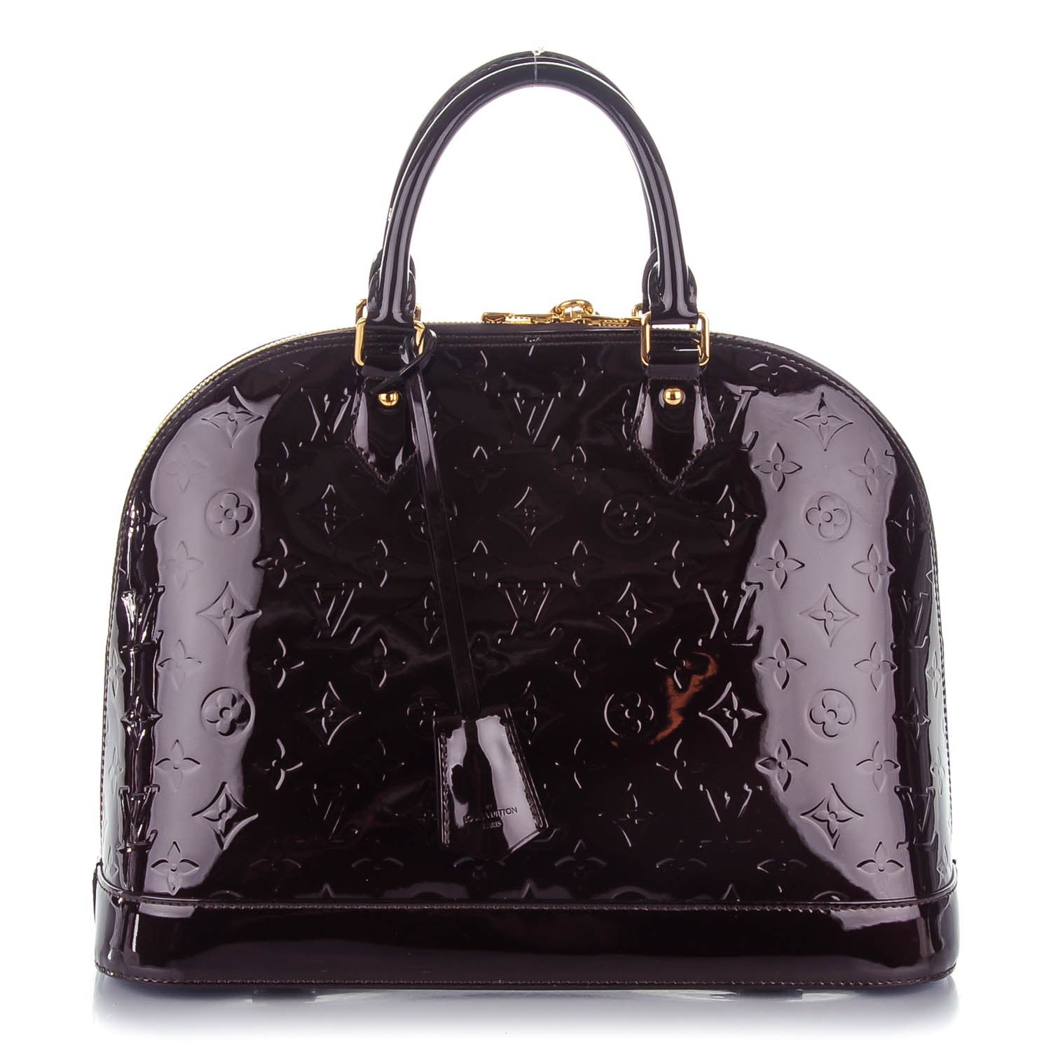 Louis Vuitton Vernis Alma MM Amarante 2 of 9