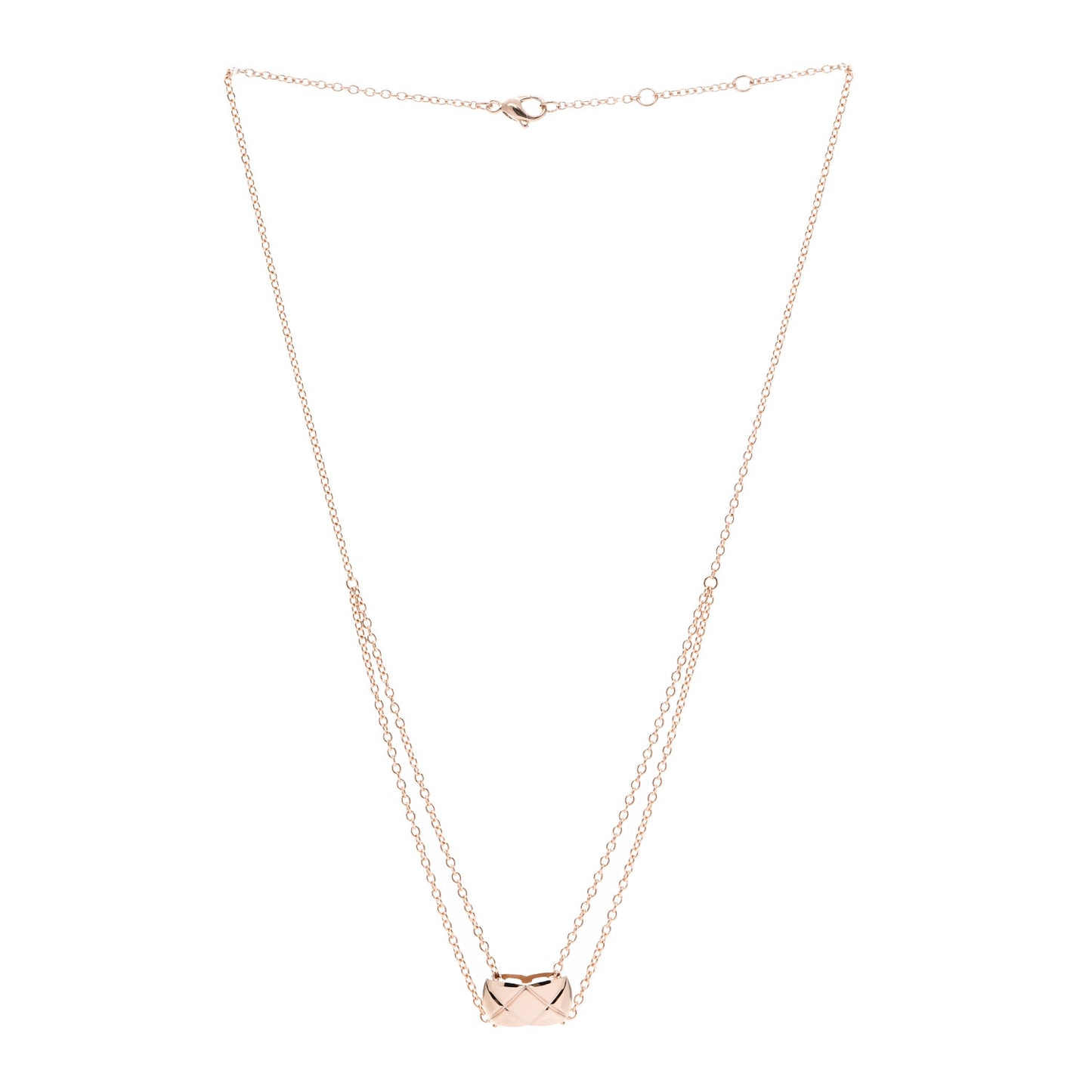 18K Beige Gold Coco Crush Pendant Necklace
