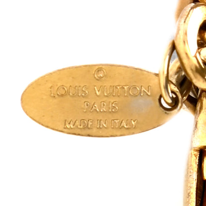 Louis Vuitton Acetate Hollow Flower Bag Charm Suede Rose 4 of 5