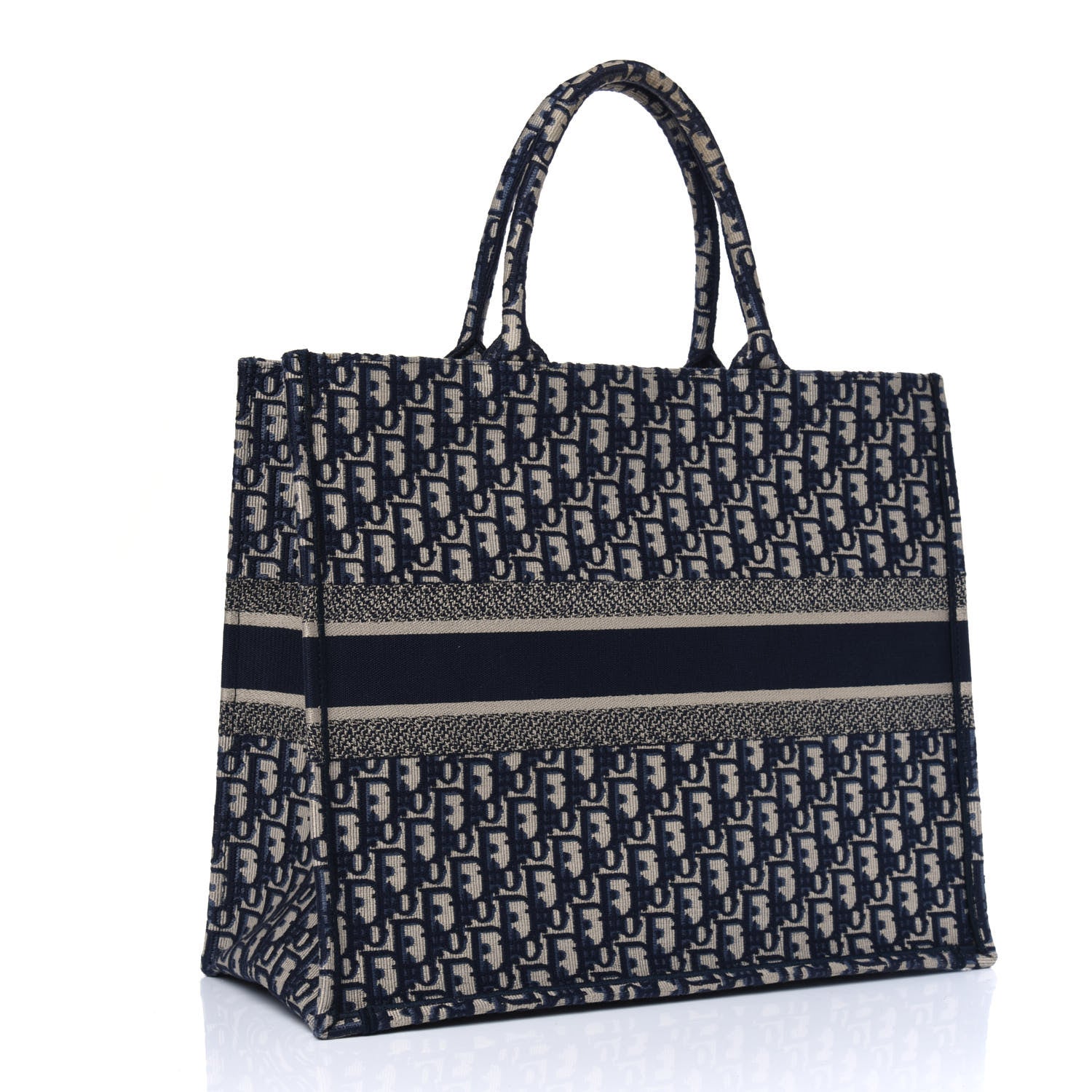 Christian Dior Oblique Book Tote Blue Multicolor 2 of 5