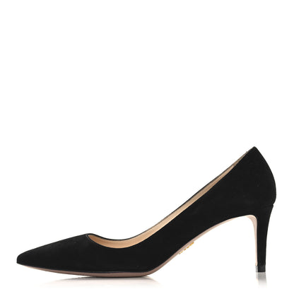Prada Camoscio 65mm Pumps 36.5 Black 1 of 10