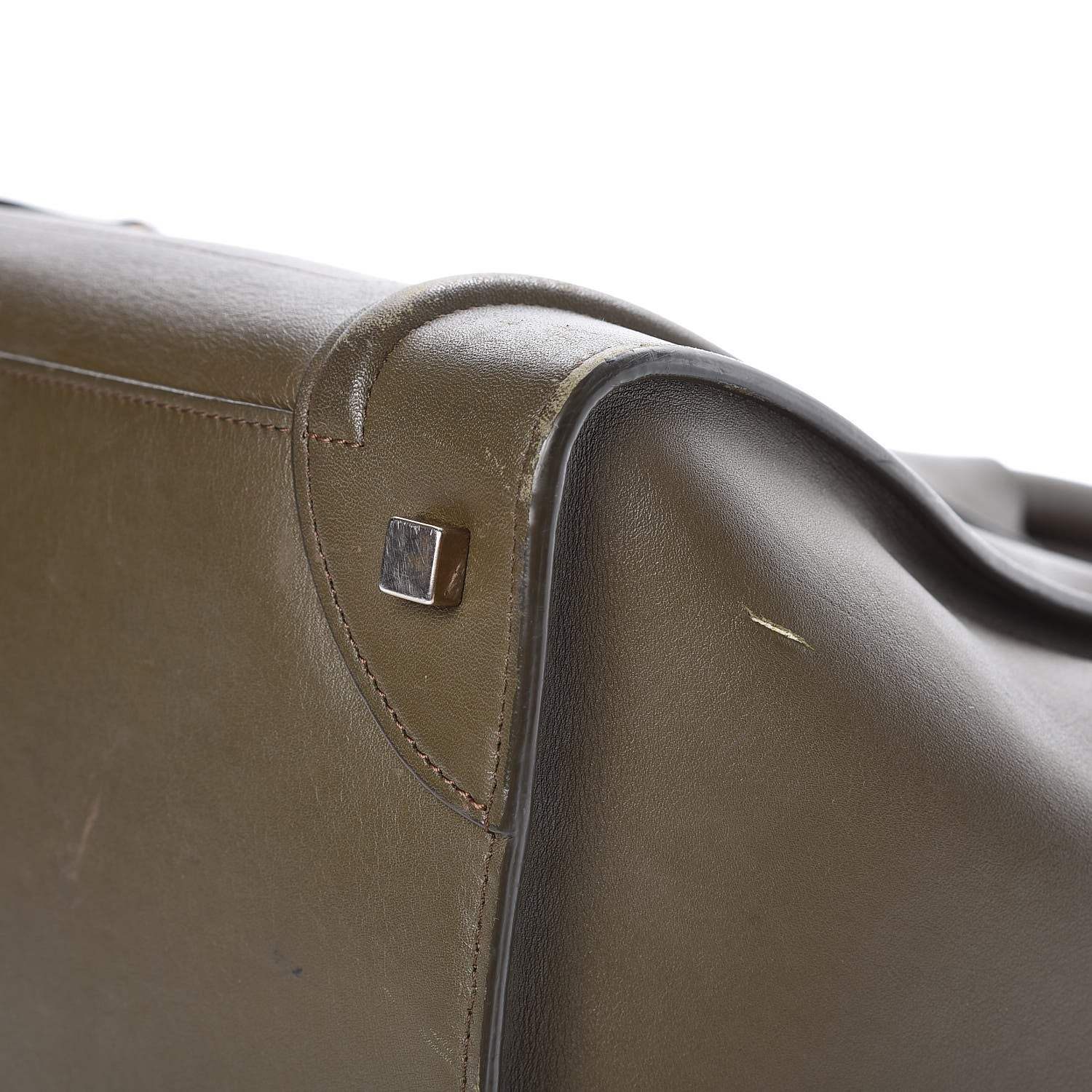 Celine Smooth Calfskin Mini Luggage Khaki 26 of 28