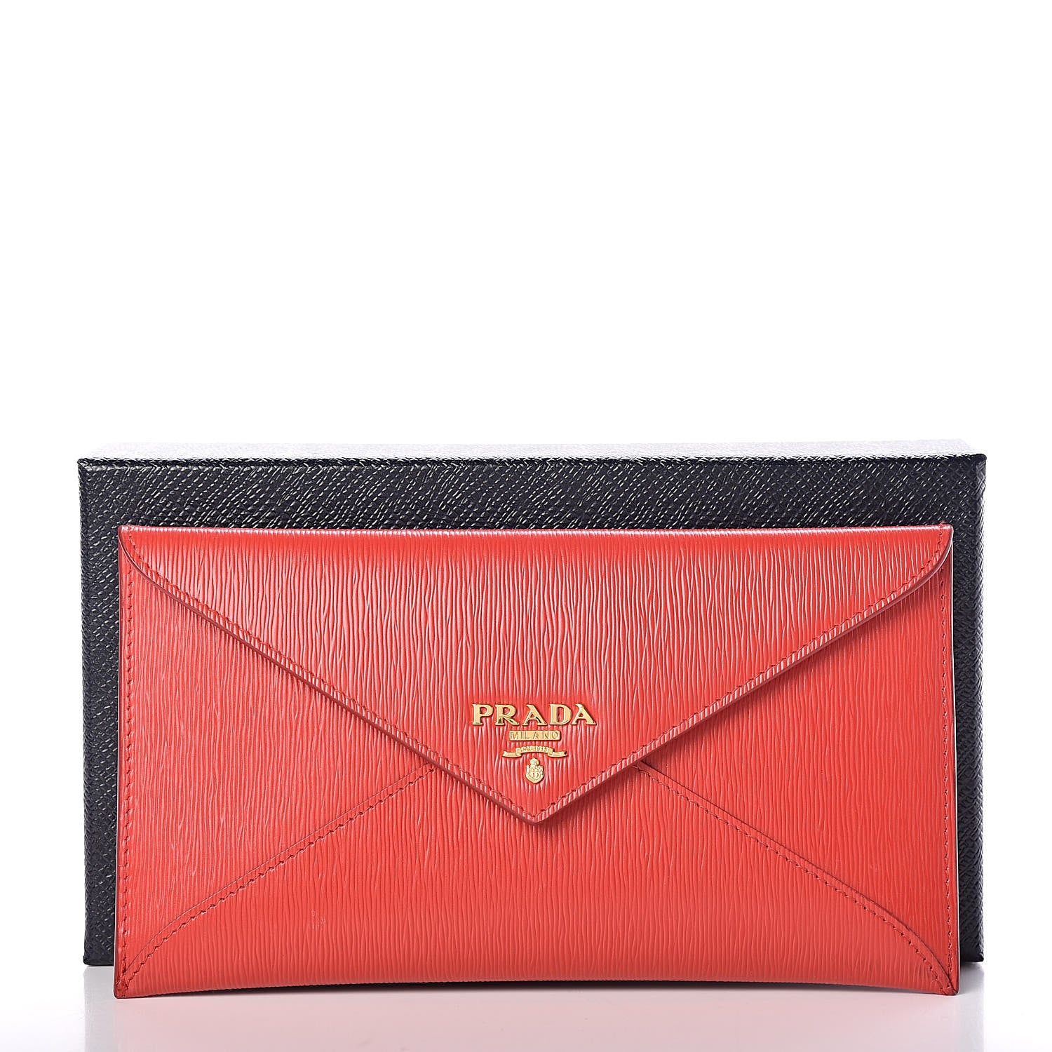Prada Vitello Move Envelope Wallet Lacca 7 of 7