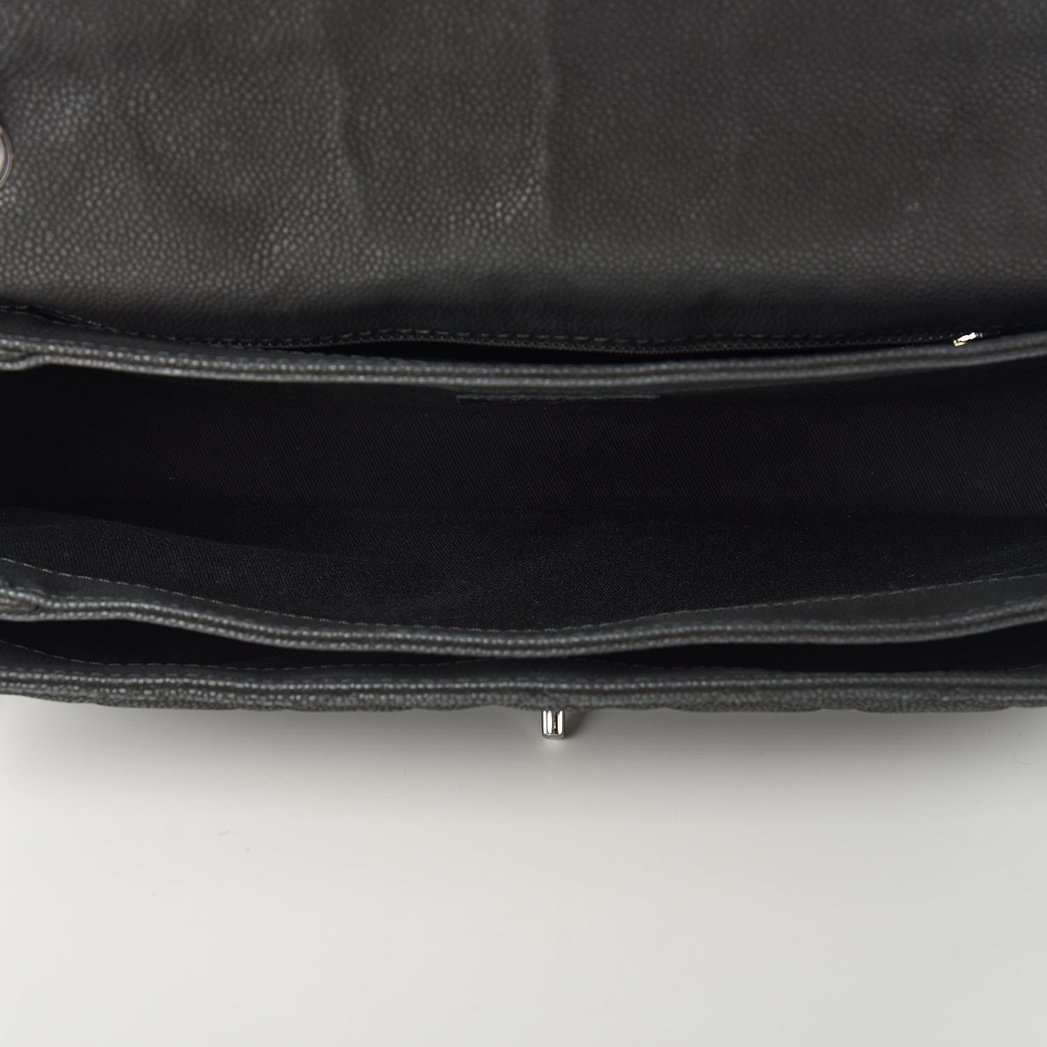Chanel Iridescent Caviar Quilted Medium Lady Pearly Flap Black 6 of 11