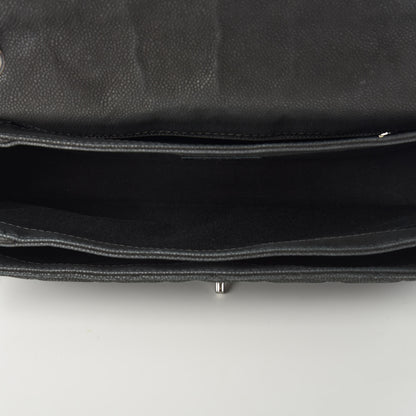 Chanel Iridescent Caviar Quilted Medium Lady Pearly Flap Black 6 of 11