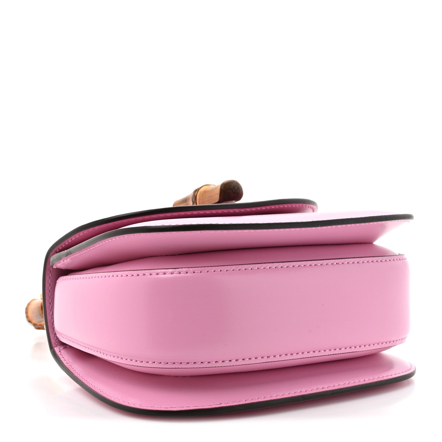 Gucci Boarded Dyana Lux Calfskin Web Mini Bamboo 1947 Top Handle Bag Nice Pink 4 of 10