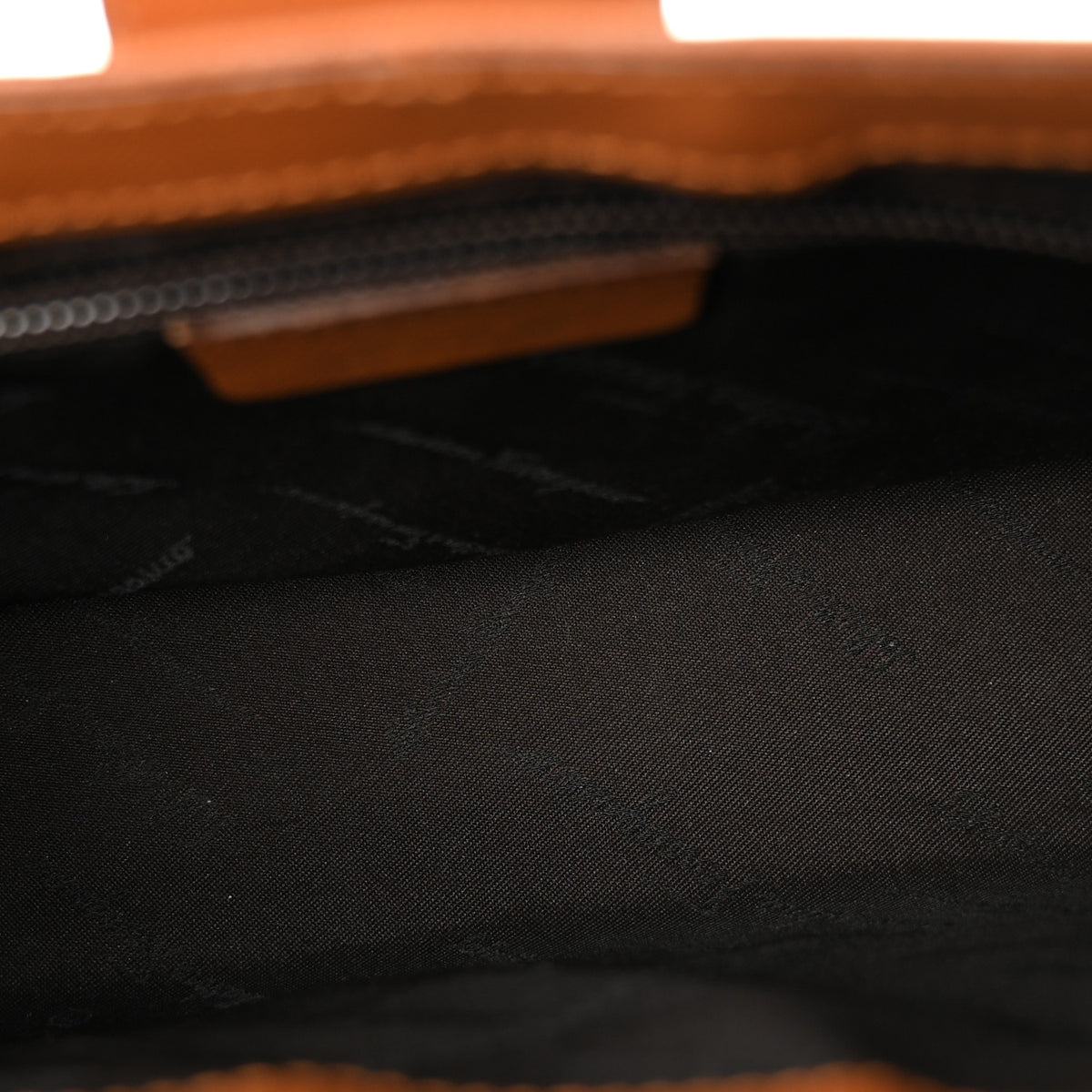 Hammered Calfskin Trifolio Shoulder Bag Brown