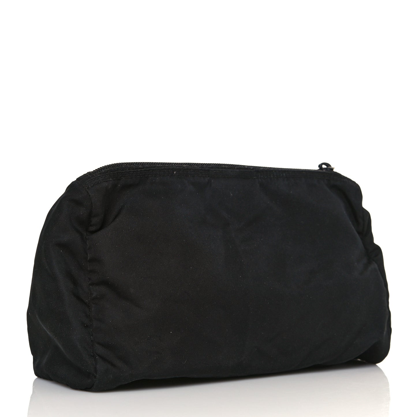 Nylon Tessuto Cosmetic Pouch Black