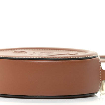 Celine Smooth Calfskin Cuir Small Triomphe Oval Crossbody Purse Tan 7 of 9