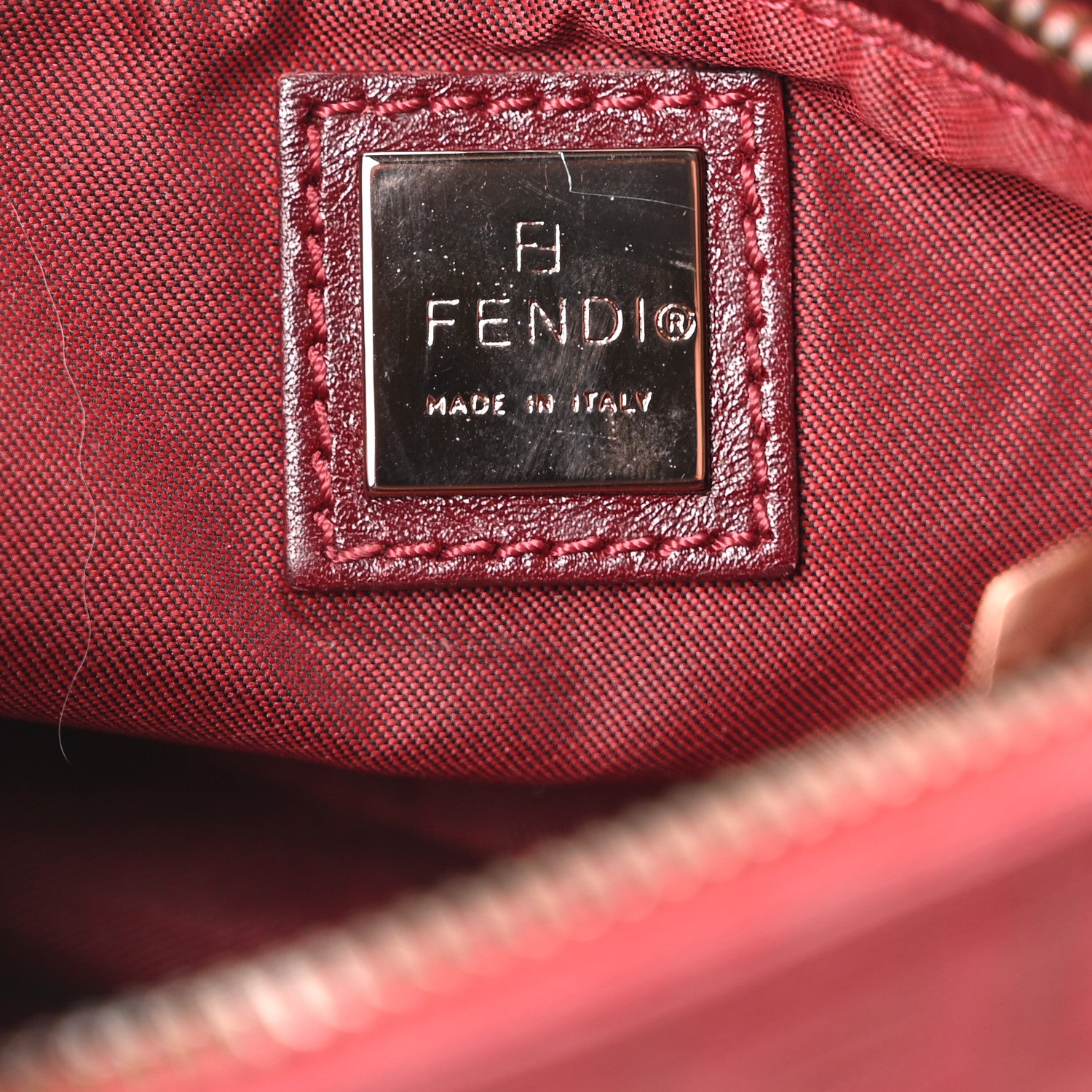 Fendi Zucchino Pochette Red 6 of 9