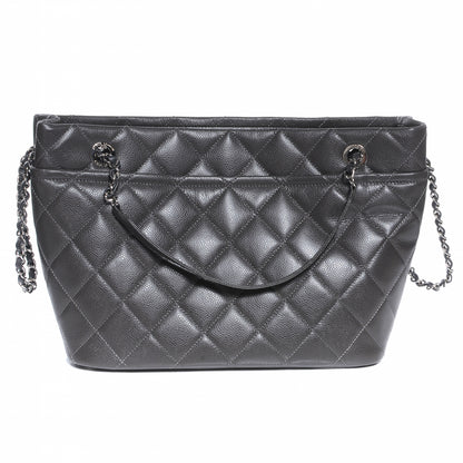Chanel Caviar CC Timeless Soft Tote Grey 3 of 7