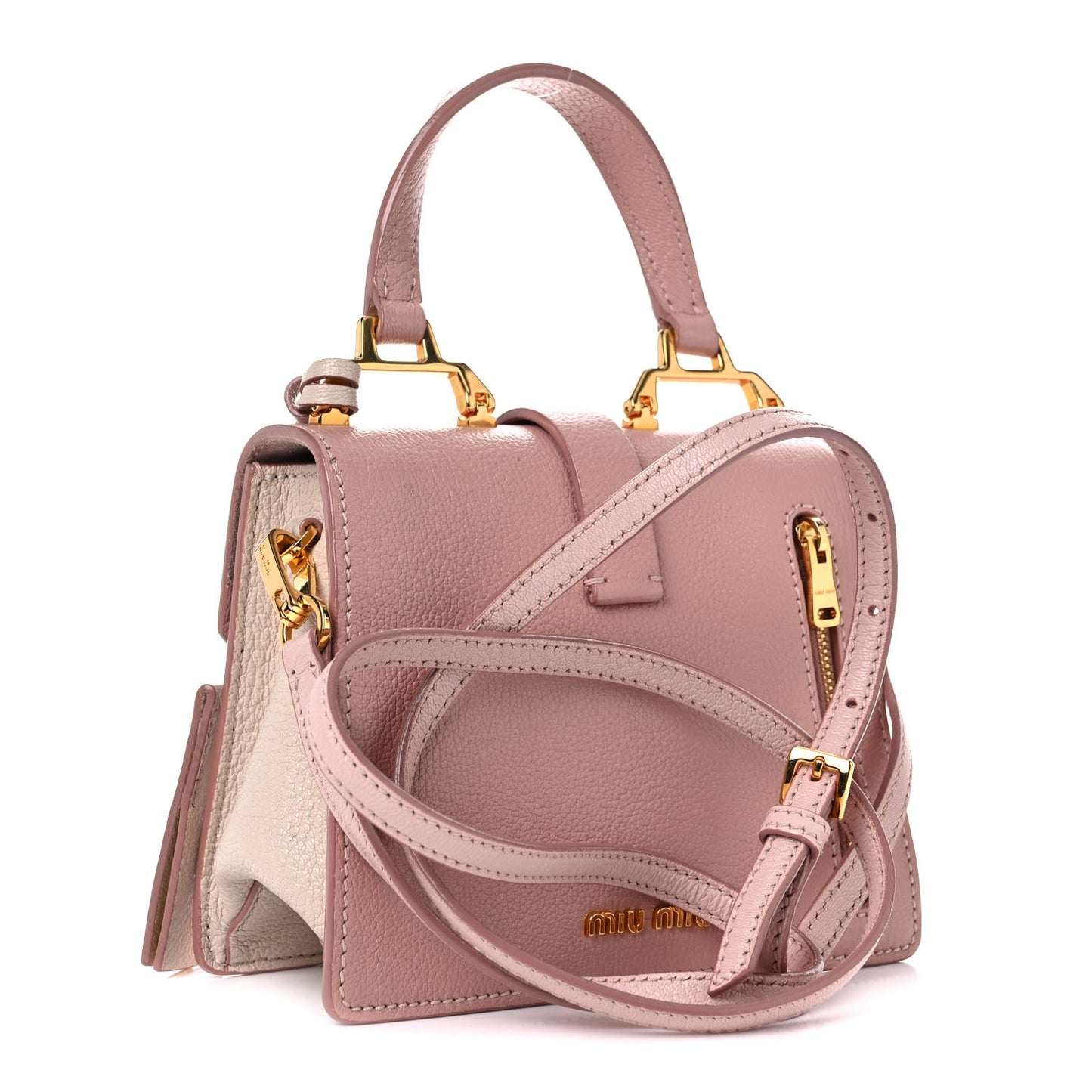 Goatskin Madras Mini Top Handle Bag Orchidea Gemma