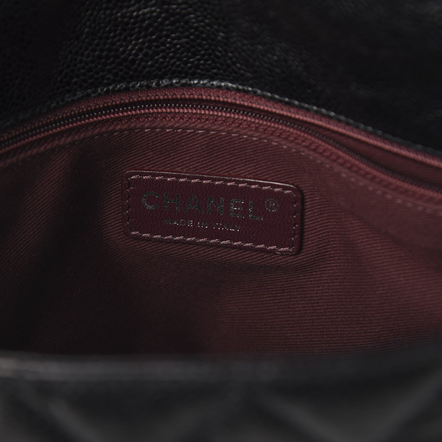Chanel Crumpled Grained Calfskin Jumbo CC Crave Flap Black 7 of 9