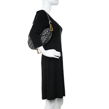 Christian Dior Oblique Saddle Bag Blue 2 of 10