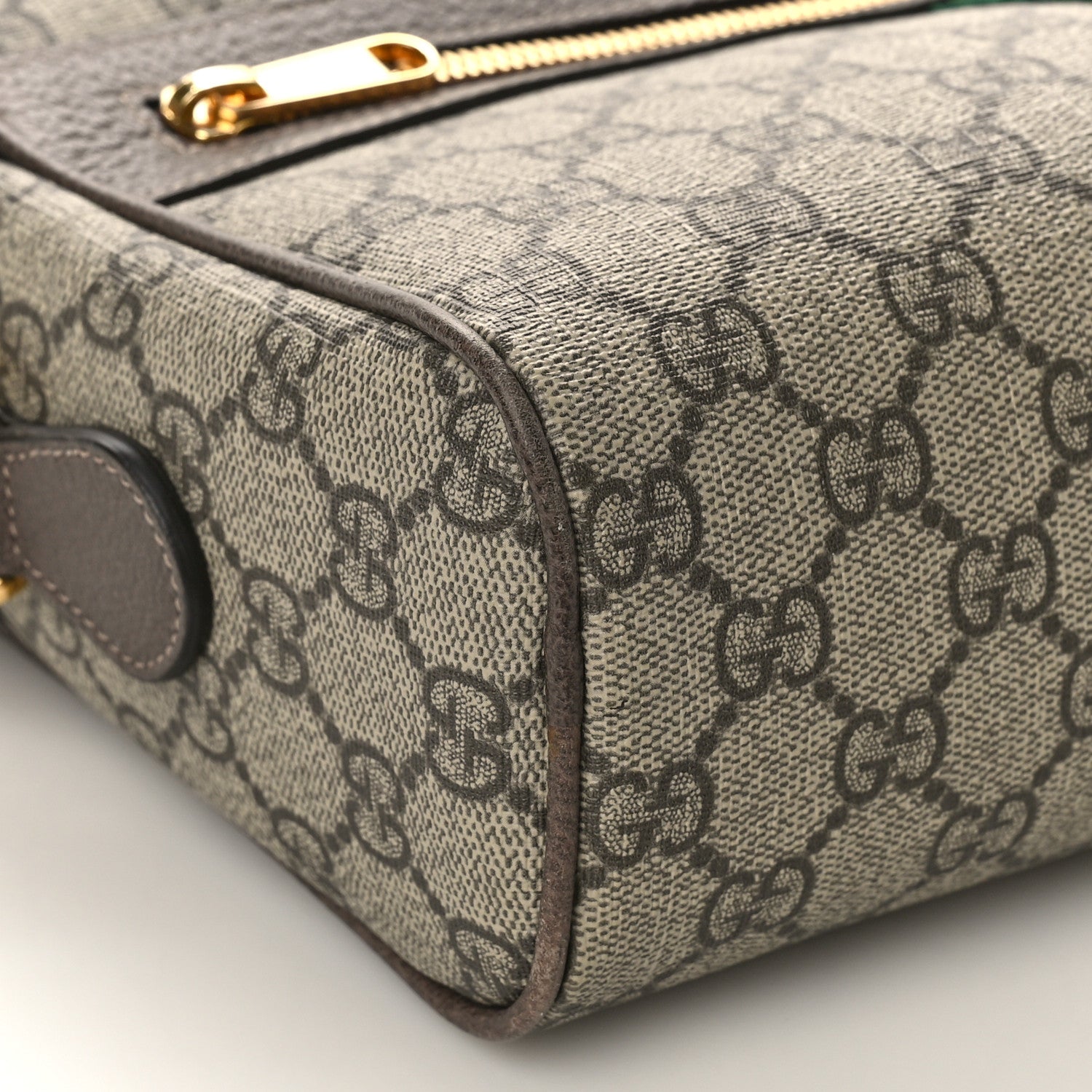 Gucci GG Supreme Monogram Web Small Ophidia Shoulder Bag Brown 8 of 9