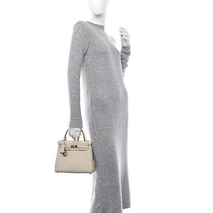 Hermes Togo Kelly Retourne 25 Craie 2 of 13