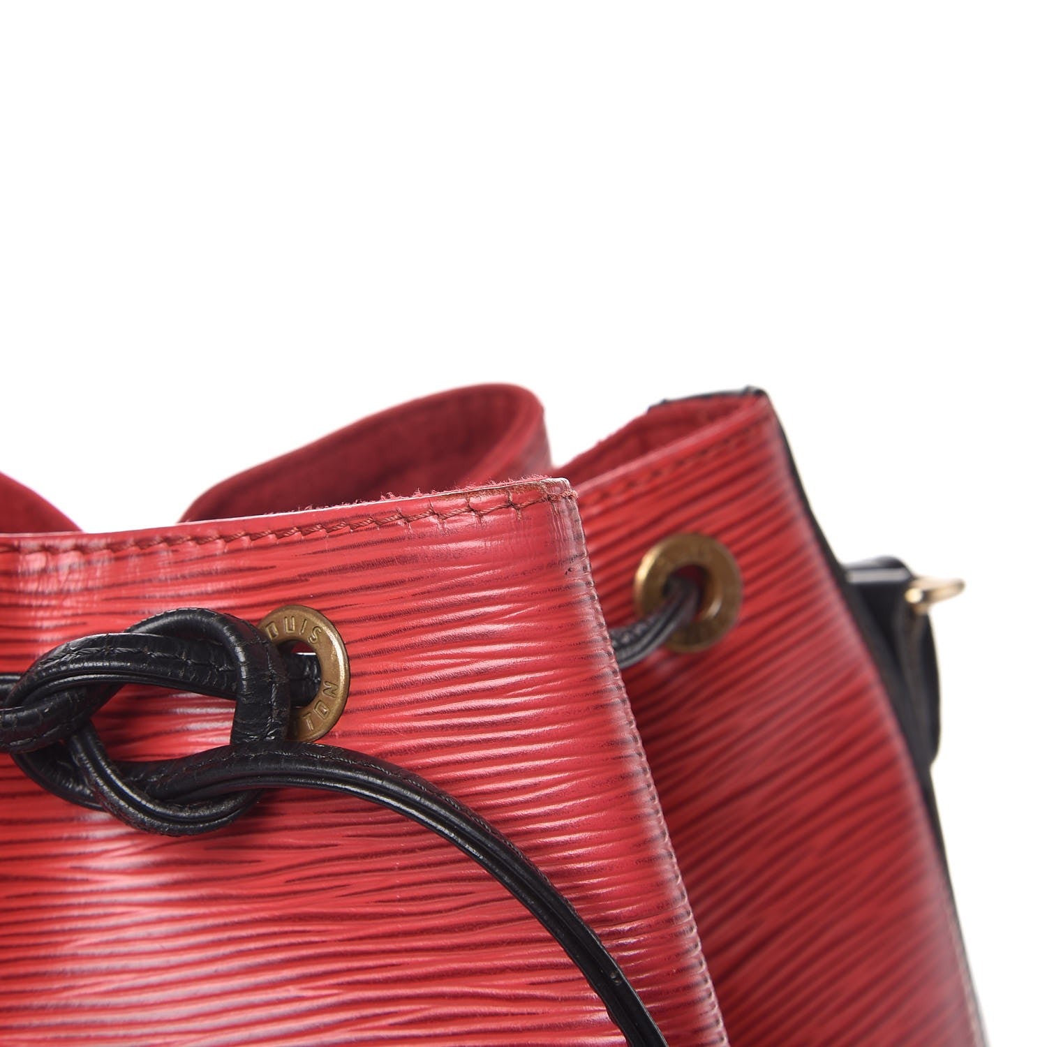 Louis Vuitton Epi Petit Bi-Color Noe Castillan Red Black 9 of 15